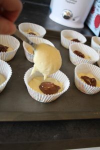 muffins coeur nutella