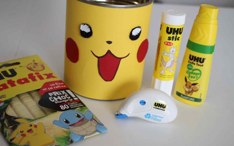 DIY pot à crayon Pokémon UHU