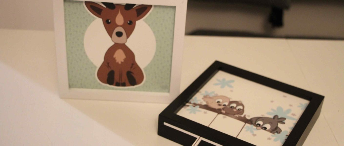 Funky frames tableau décoration enfant
